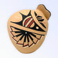 Native American Jemez Pottery Butterfly Seed Pot White