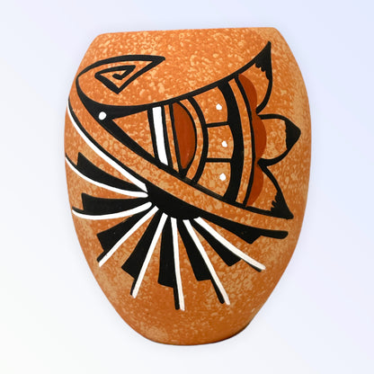 Native American Jemez Pottery Vase A by Marie Chinana