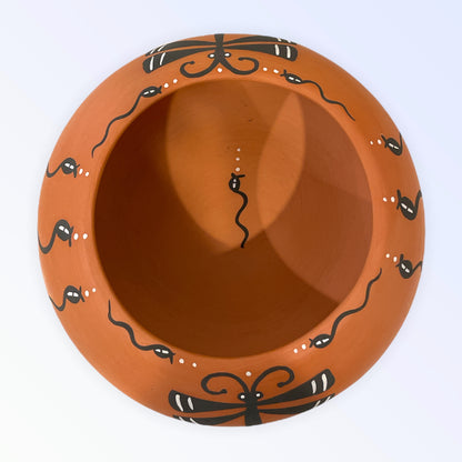 Zuni Pueblo Dragonfly and Tadpole Handcrafted Pottery