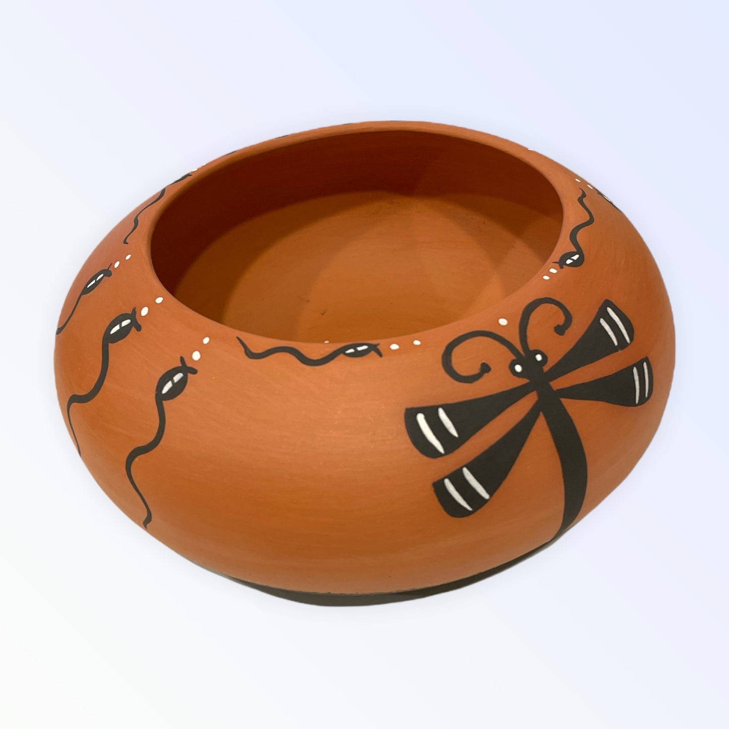 Zuni Pueblo Dragonfly and Tadpole Handcrafted Pottery