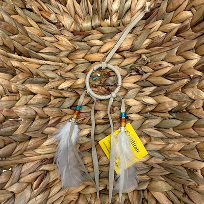 ネイティブアメリカンナバホドリームキャッチャー　スピリットストーン5cm